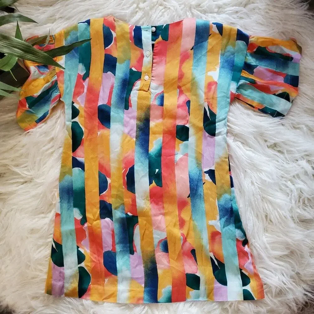 Gymboree Girls Short Sleeve Colorful Dress NWT Size 5